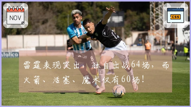 雷霆表现突出,独自出战64场,而火箭、活塞、魔术仅有60场!